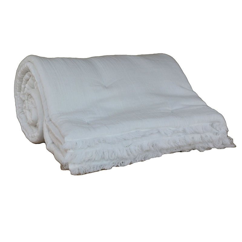EDREDON ROMANE 80X200 BLANC