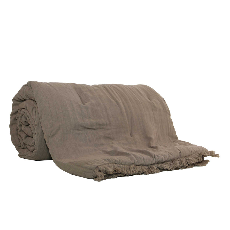 EDREDON ROMANE 80X200 TAUPE