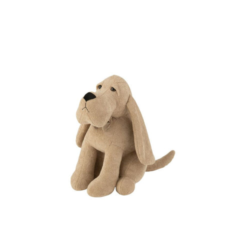 CALE-PORTE CHIEN BEIGE 27x18x31cm