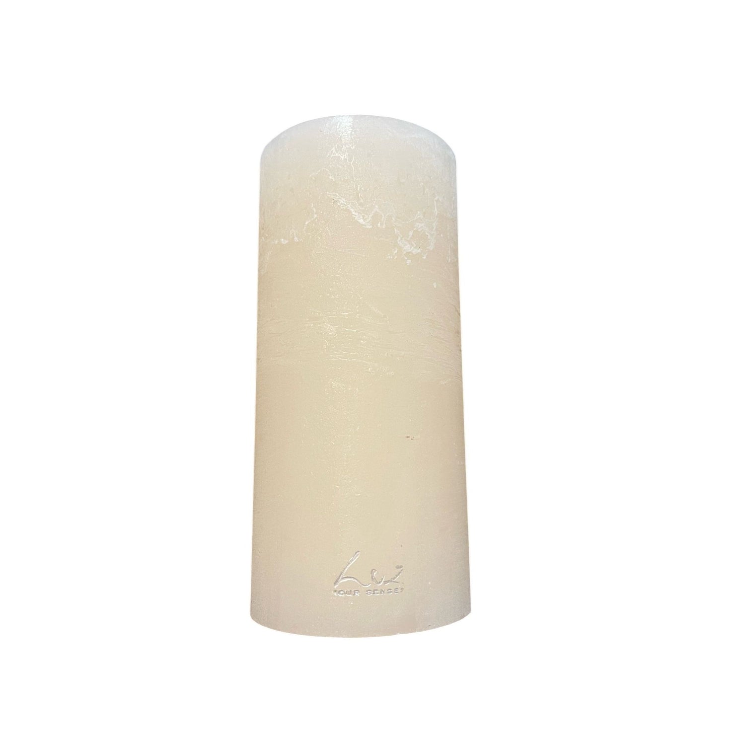 Bougie cylindrique rustique White Asparagus  Ø9xH19 cm