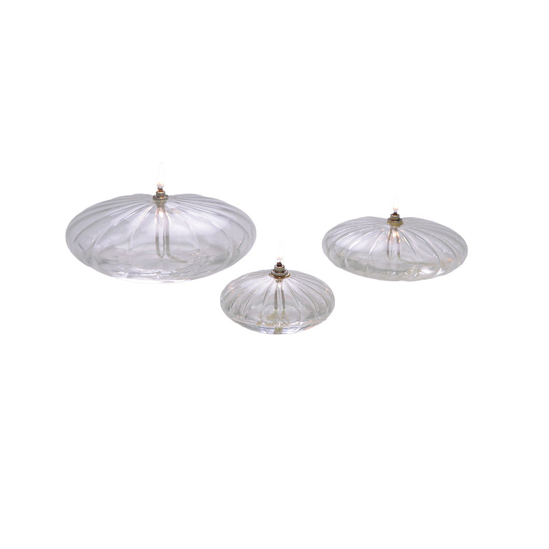 Lampe à Huile ELLIPSE STRIEE S Ø10xH6cm