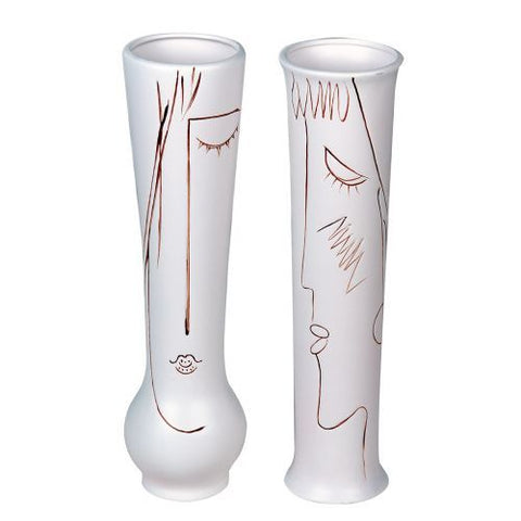 Vase en Céramique Blanc ART 18xH70 cm