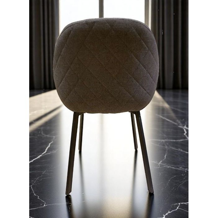 Fauteuil Repas PADE Tissu Gris 60x58xH81cm