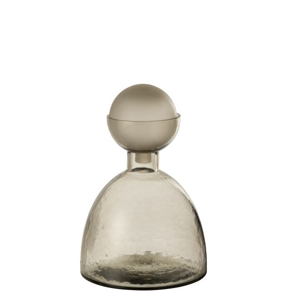 VASE BOUTEILLE VERRE GREI 20x20x29cm