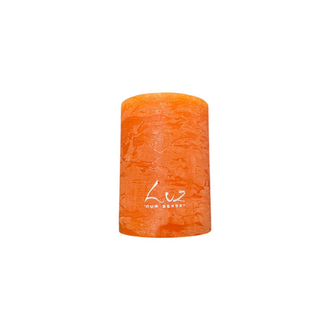 Bougies Rustique Orange Ø6xH8 cm