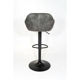 Tabouret de bar soman velours Bronze 51x51xH107cm