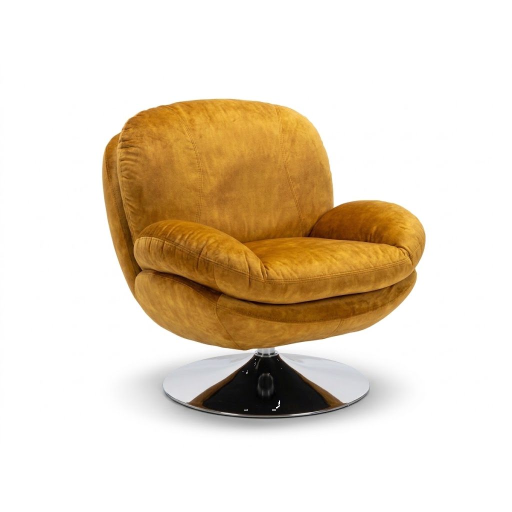 Fauteuil IZOP velours Gold