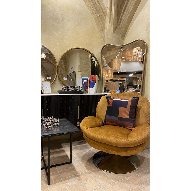 Fauteuil IZOP velours Gold