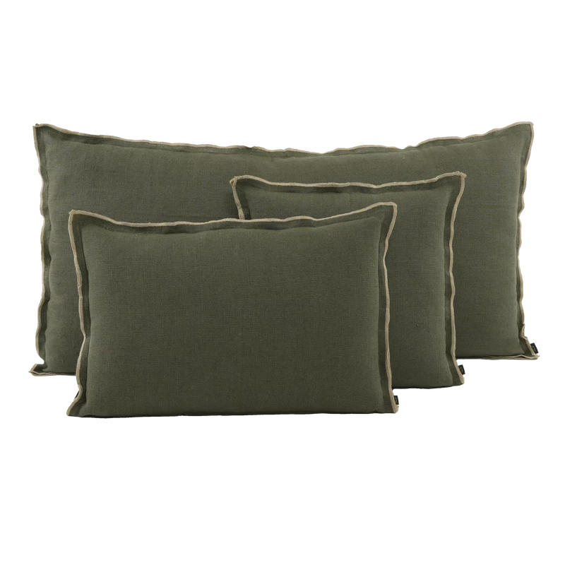 Coussin SEONI KAKI 40X60cm