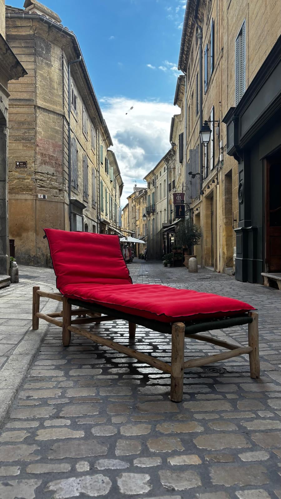 Bain de soleil BIMINI Vermillon 70x190cm