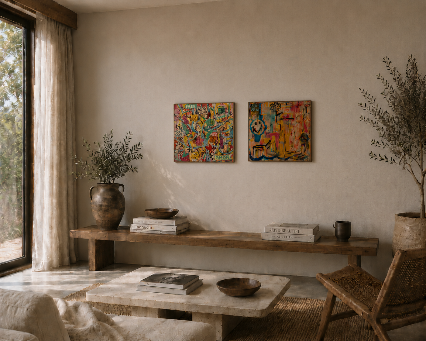 Tableaux DIPTYQUE ARMOTY 40x40cm SET/2