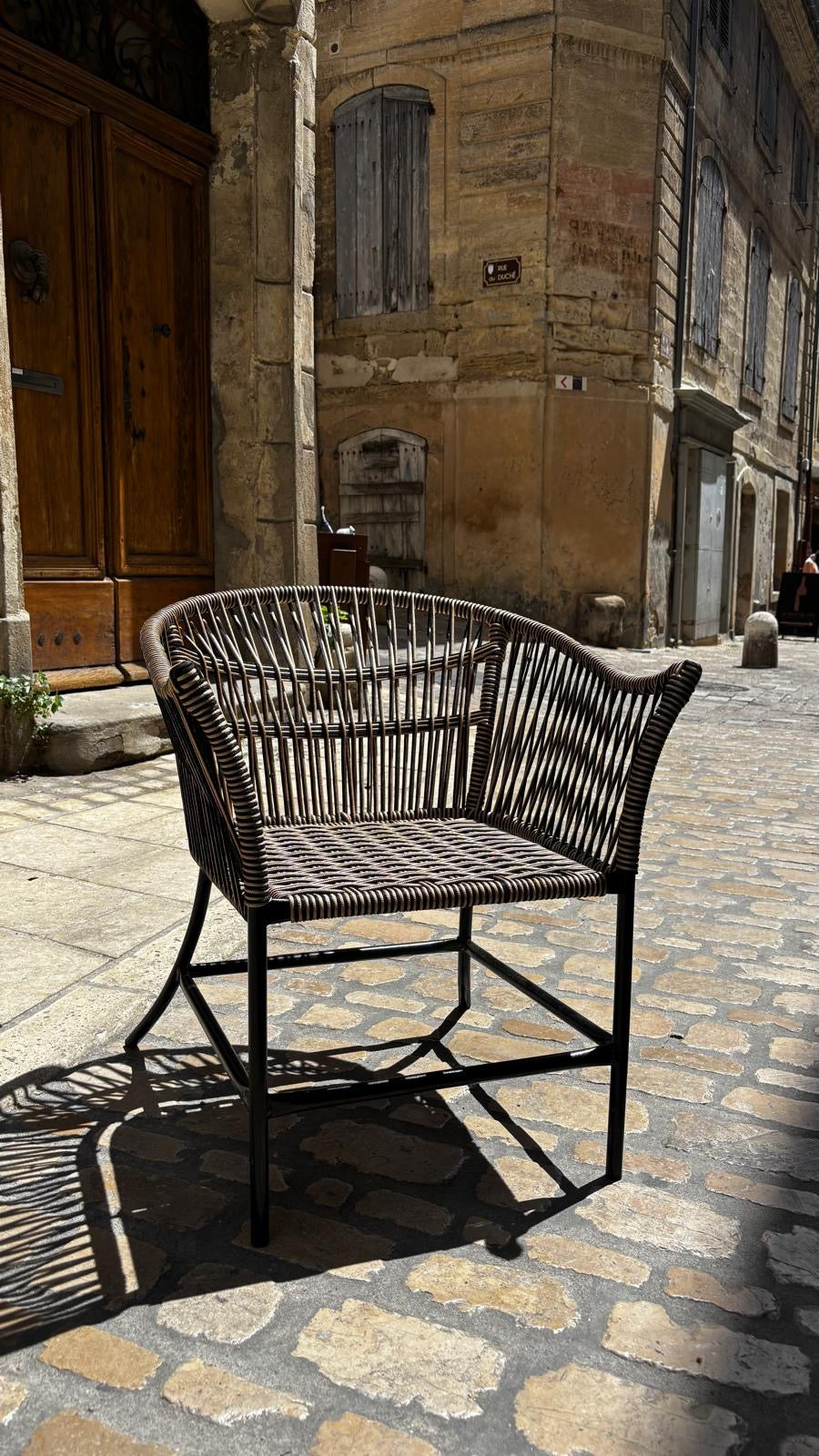 Chaise DEAUVILLE Noire et Dorée