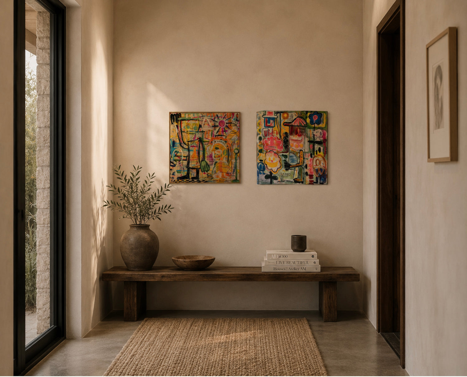 Tableaux DIPTYQUE FORMOTY 40x40cm