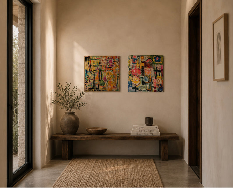 Tableaux DIPTYQUE FORMOTY 40x40cm