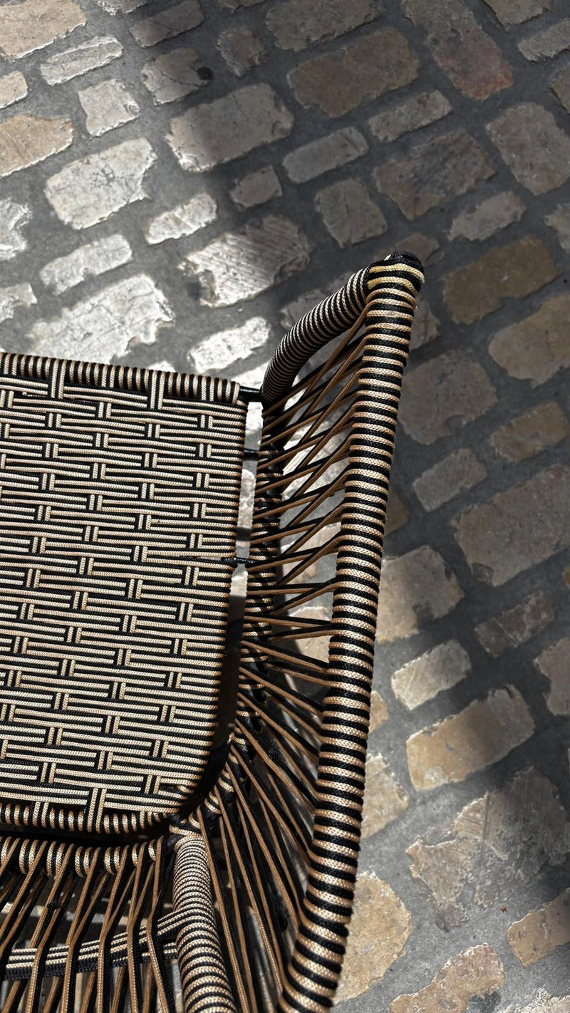 Chaise DEAUVILLE Noire et Dorée