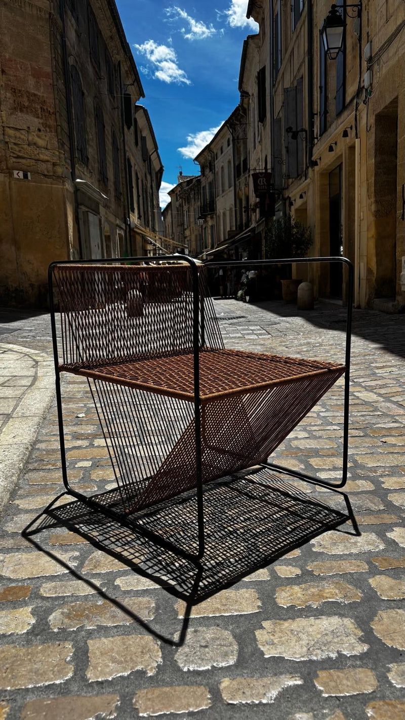 Fauteuil d'extérieur PERTH Caramel 60x60xH70cm