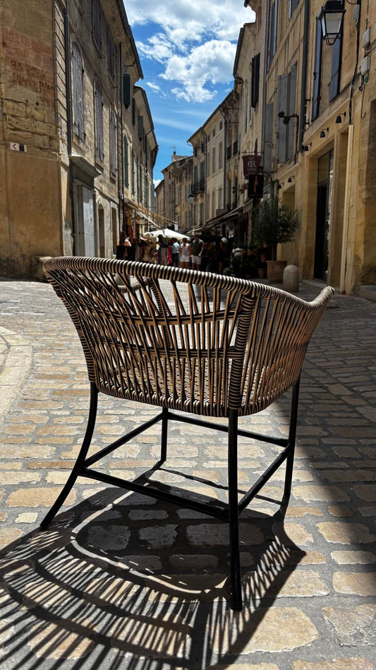Chaise DEAUVILLE Noire et Dorée
