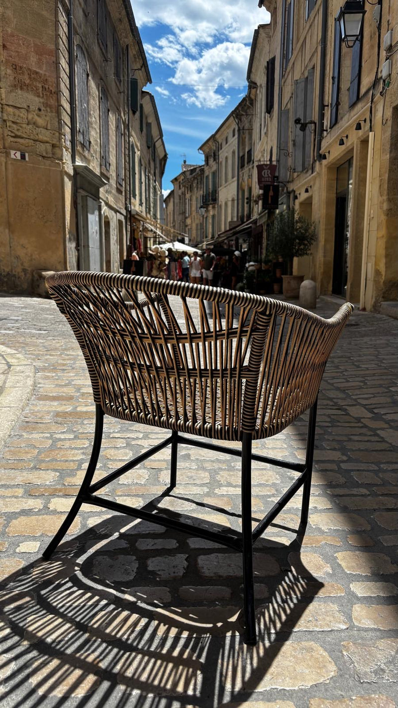 Chaise DEAUVILLE Noire et Dorée