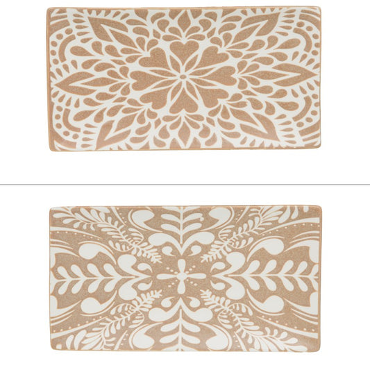 Plat Recatngulaire SAFI Beige 29x16xH3cm