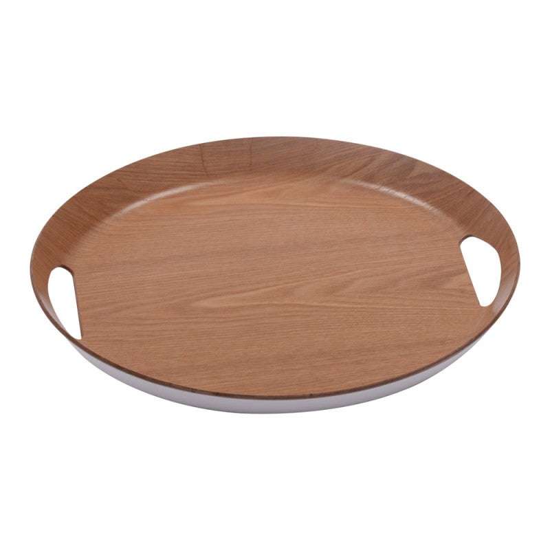 Plateau OVALE Naturel 46x41xH5cm