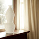 Vase en terre cuite coloris ivoire Ø23xH59 cm