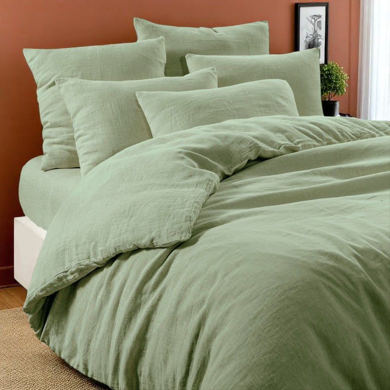 Taie d'Oreiller LIMY Amande 80x80 cm