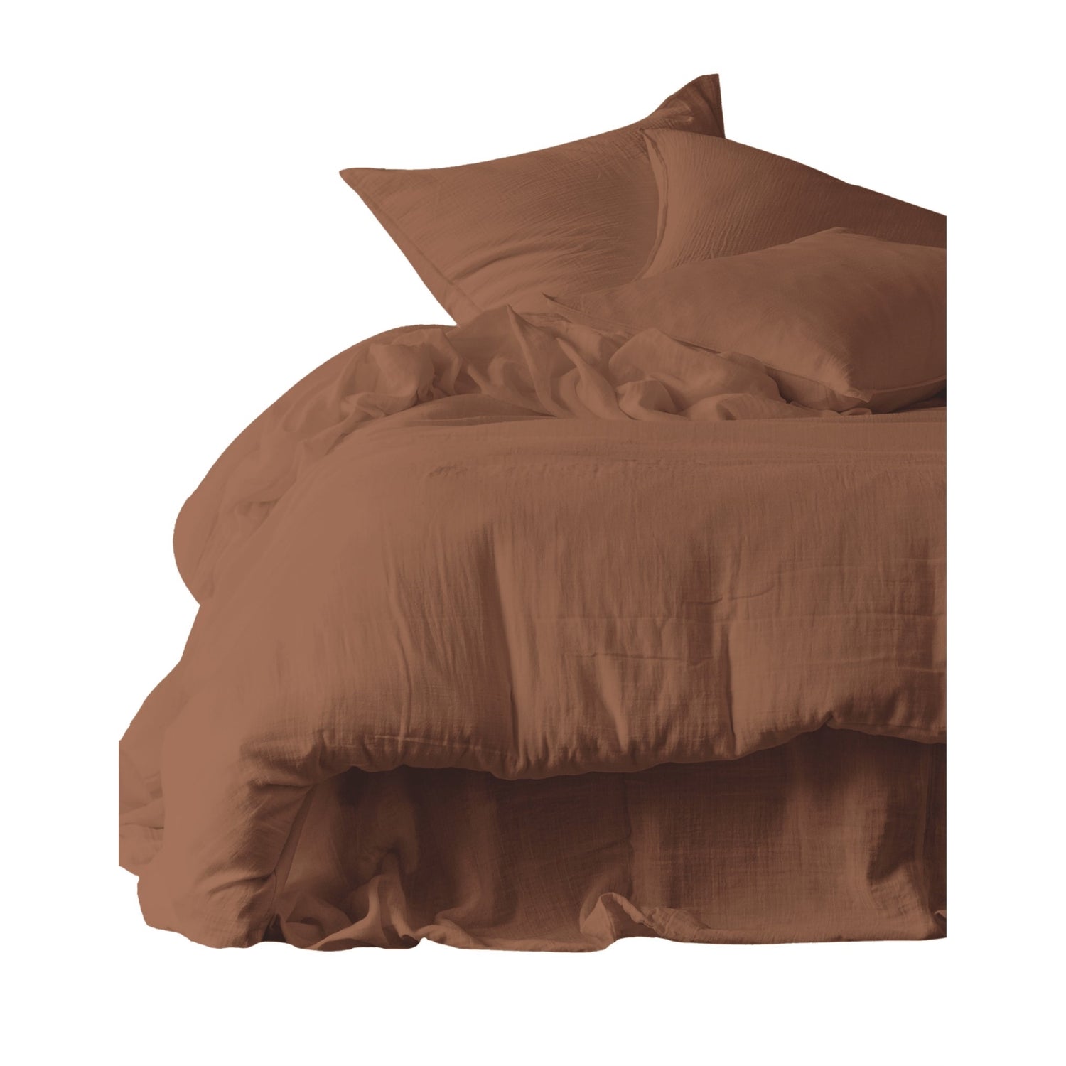 Taie d'oreiller MYKONOS MOCACCINO 80x80cm