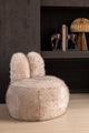 TABOURET FOURRURE  BUNNY TAUPE 58x45xH56 cm