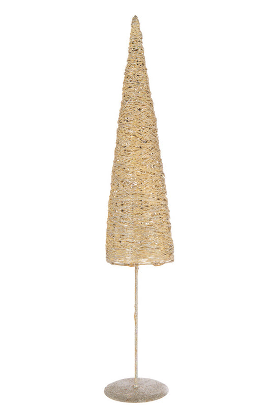 SAPIN MET/PAP DORÉ L Ø15xH85 cm