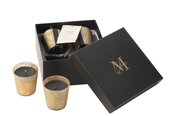 Set de 4 Bougies Ø6.5xH7.5 cm
