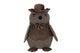 CALE-PORTE HIBOU MARRON Ø20xH30 cm