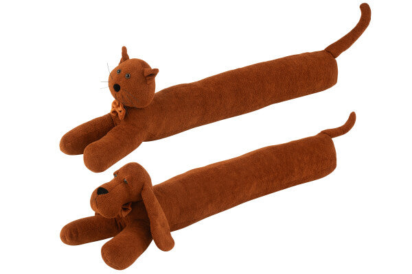 BOUDIN PORTE CHIEN/CHAT COGNAC 84x12xH23 cm