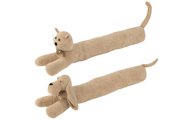 BOUDIN PORTE CHIEN BEIGE 80 x15xH23 cm