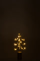 ARBRE LED FER DORÉ S 19x6xH42 cm