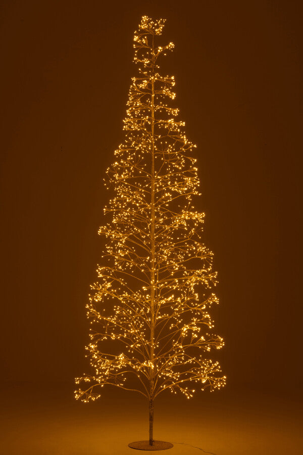 ARBRE 3000 LED MÉTAL DORÉ Ø55xH240 cm
