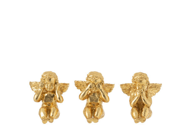 3 ANGES OR S ASS3 9x12xH11 cm