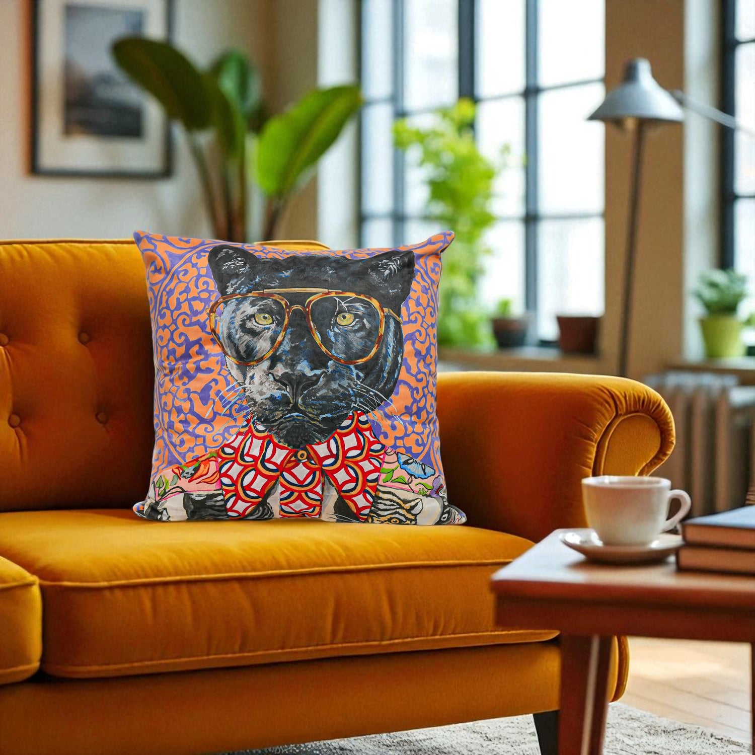 Coussin PANTHERE 45x45cm