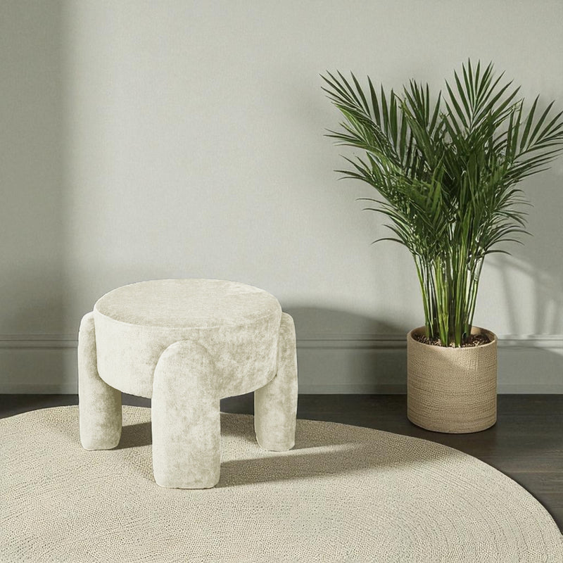 Pouf FOURTY Beige d45h37cm