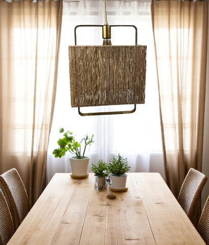 Suspension ZIMA Jute 34x18xH46cm