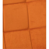 Chaise MANTA Velours Orange Brûlé 50x45xH89 cm