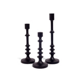 Candle HOLDER Black Rings Ø27 cm