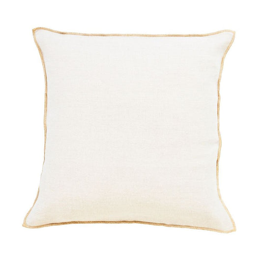 Coussin Lin Blanc 45x45cm