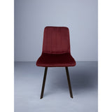 Chaise THER Velours Burgandy 45x50xH87cm