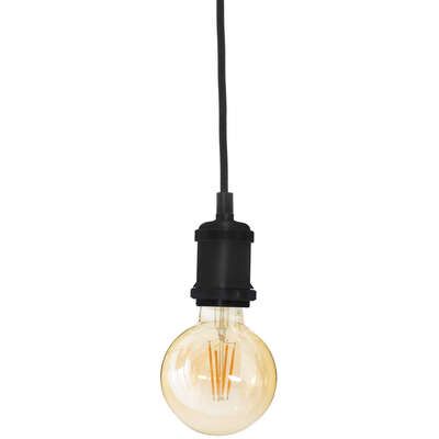 Suspension Métal Noire Ø5 cm