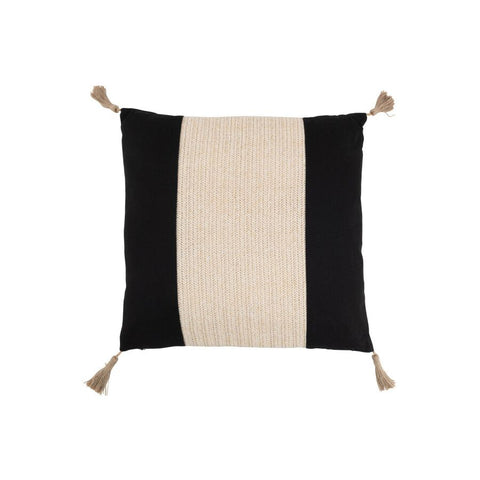 Coussin Tissu CARRE Noir 45x45x11cm