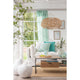 Coussin DELAVE LIN Menthe 45x45 cm