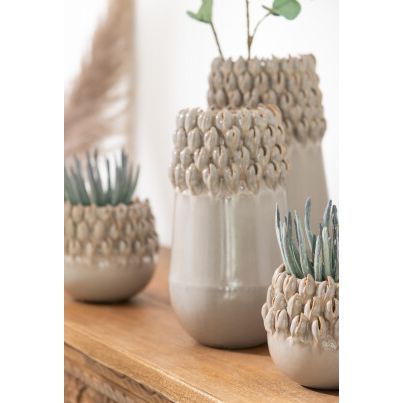 Vase IBIZA Gris Ø16xH32 cm