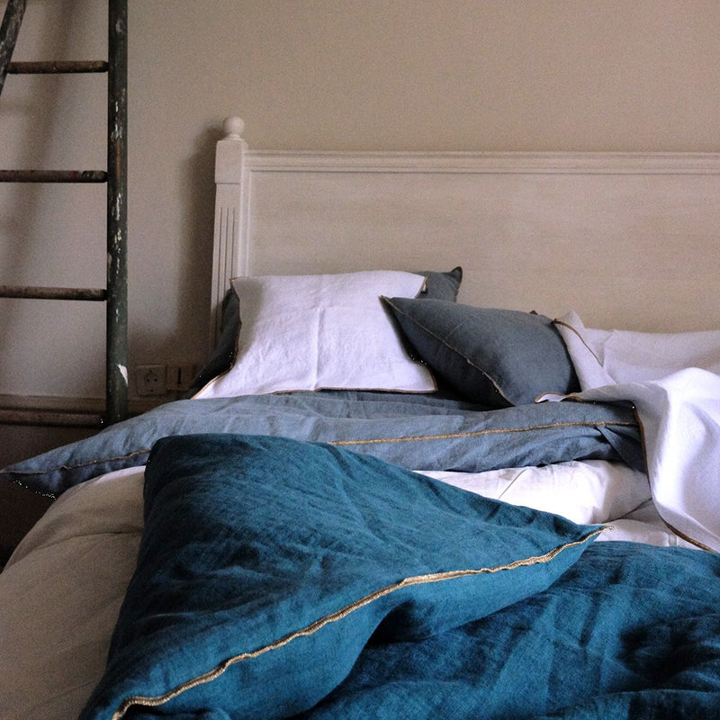 Coussin Lin Blanc 40x60cm