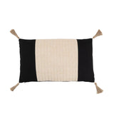 Coussin Tissu RECTANGLE Noir 30x50x11cm