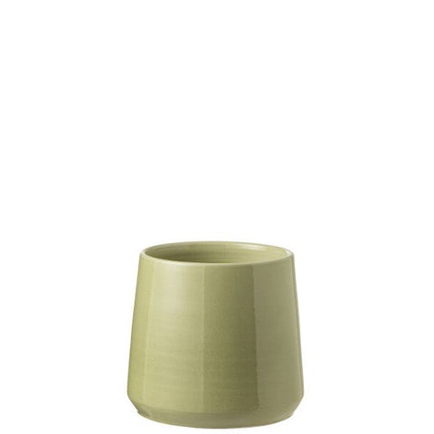 Cachepot Rond Céramique Vert M Ø23xH22 cm